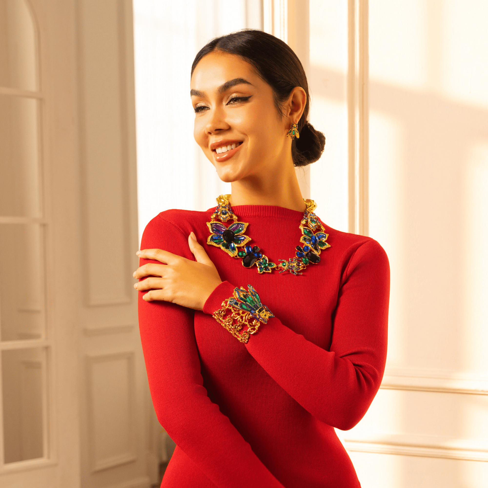 Miss Beasley Cuff - Amethyst Crystal,Bracelets, Sassy Jones,