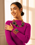 Miss Beasley Cuff - Amethyst Crystal,Bracelets, Sassy Jones,