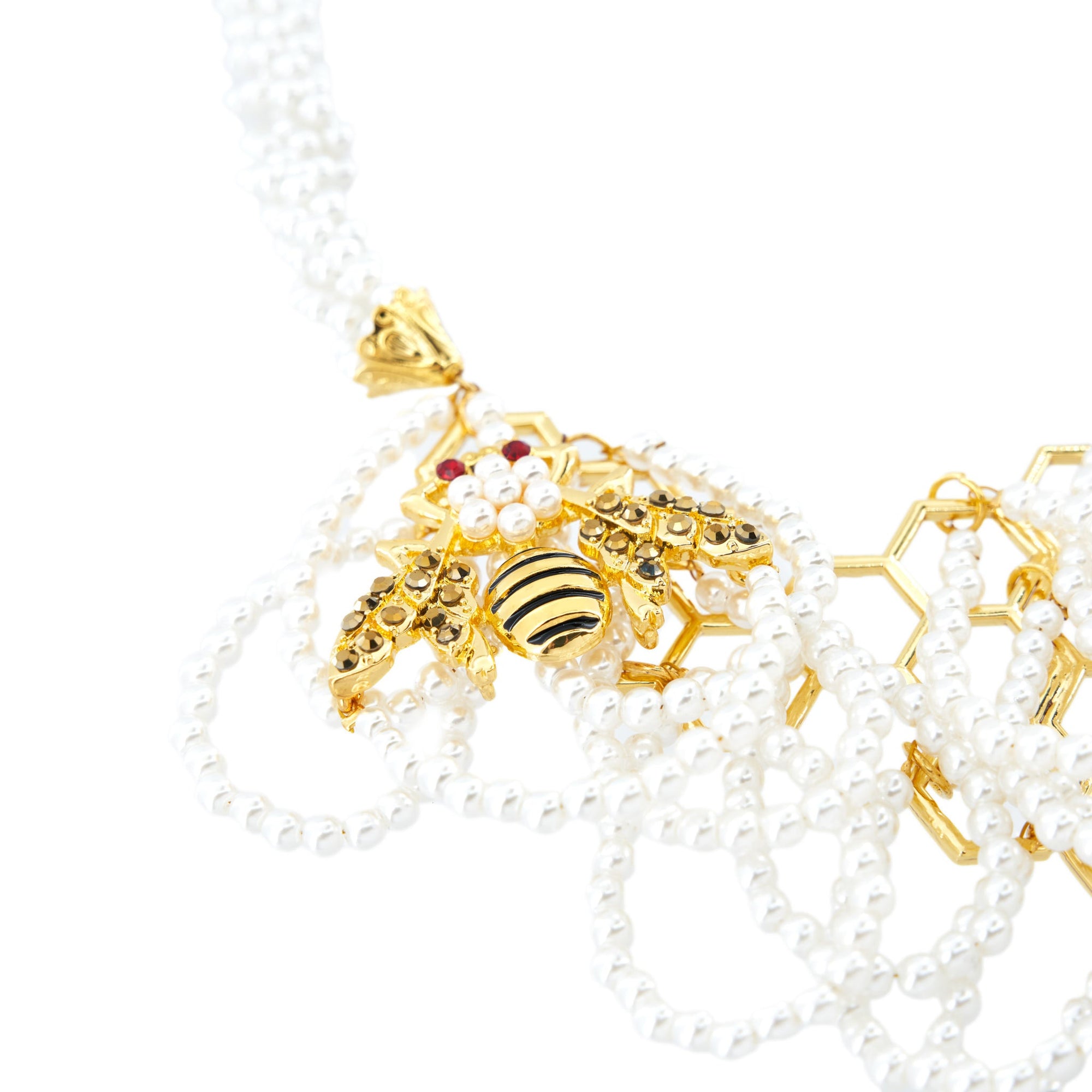 Honey Bee Necklace,Necklaces, Sassy Jones, pearl necklace