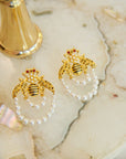 Honey Bee Studs,Bracelets, Sassy Jones,pearl earrings