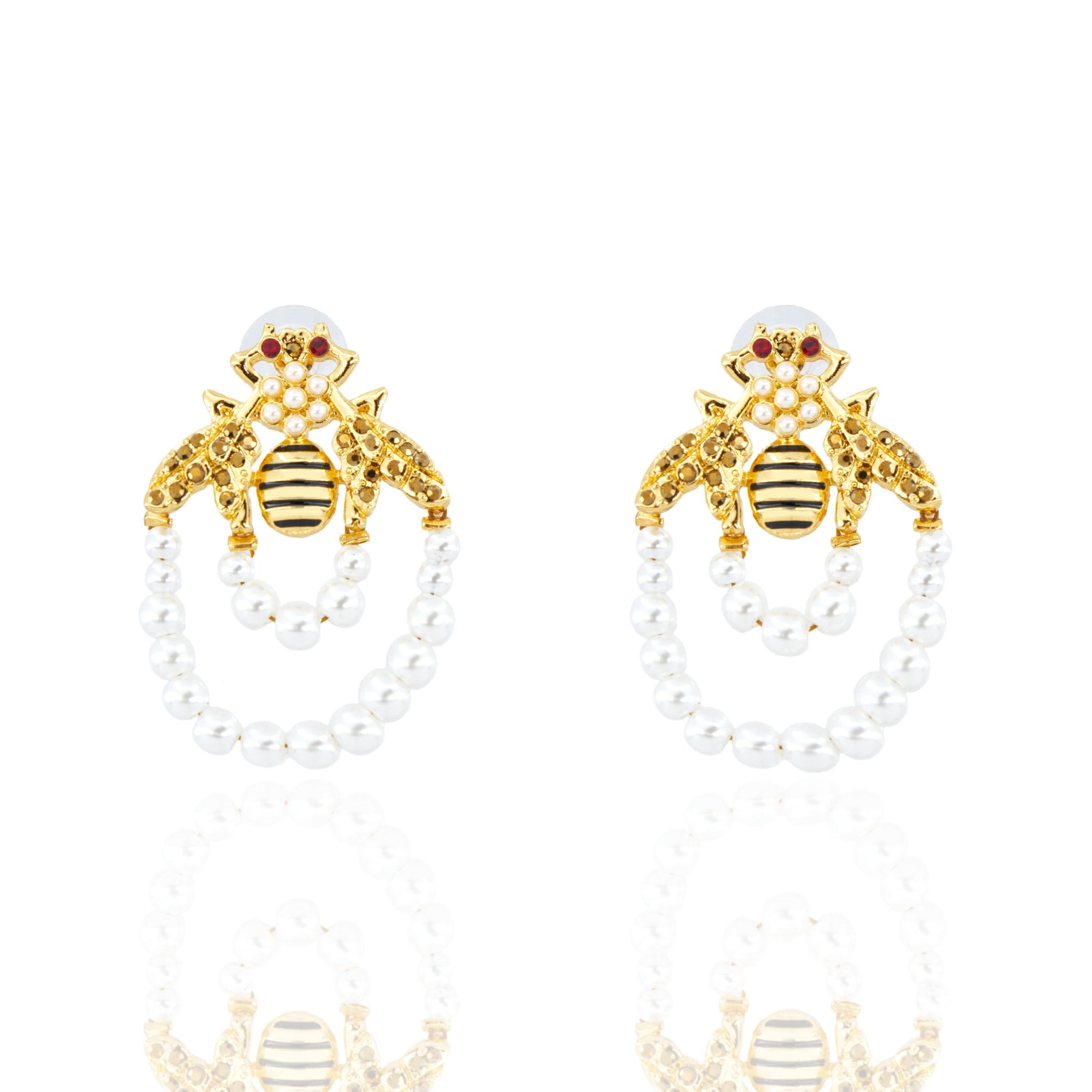 Honey Bee Studs,Bracelets, Sassy Jones,pearl earrings