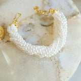 Miss Honeycomb Twisted Pearl Bracelet