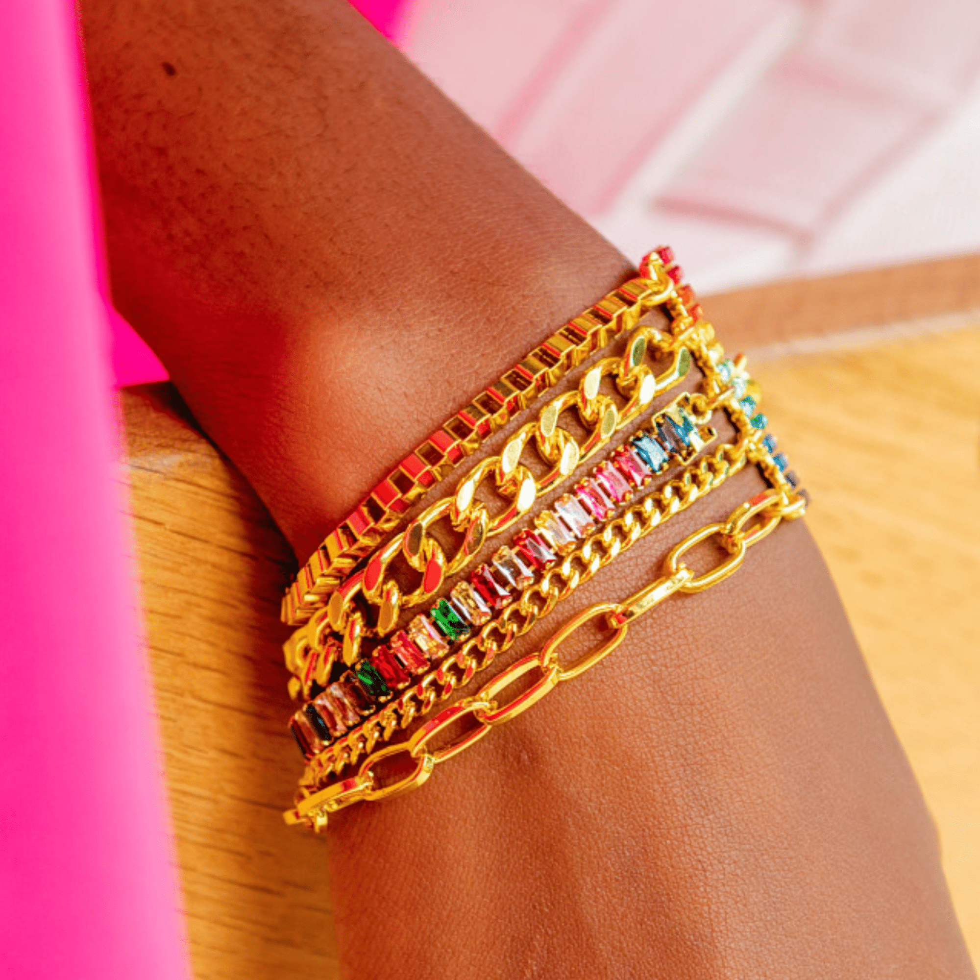 Miss Youniverse Bracelet - Gold,Bracelets, Sassy Jones,