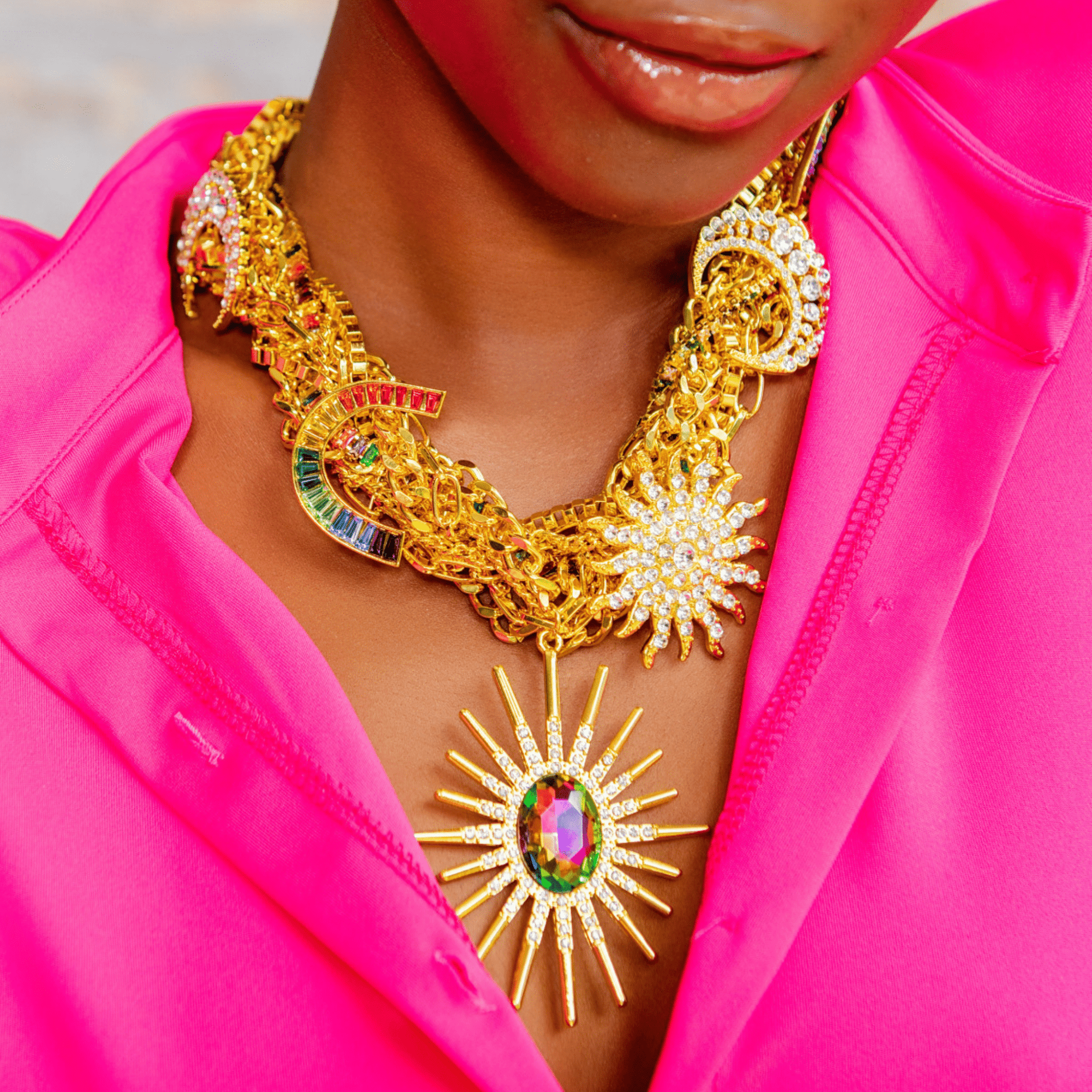 Miss Youniverse Cascading Chain - 18k Gold – Sassy Jones