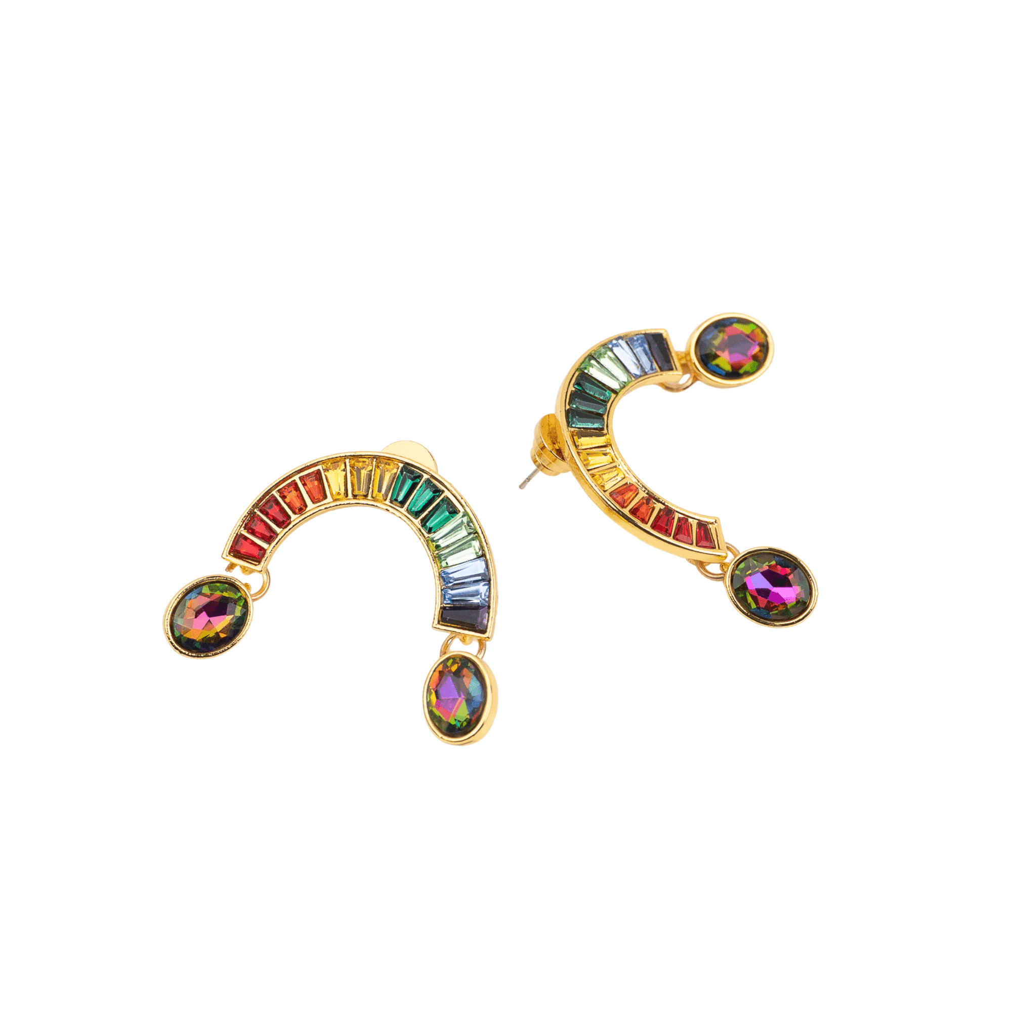 Miss Youniverse Dangles - Gold,Earrings, Sassy Jones,