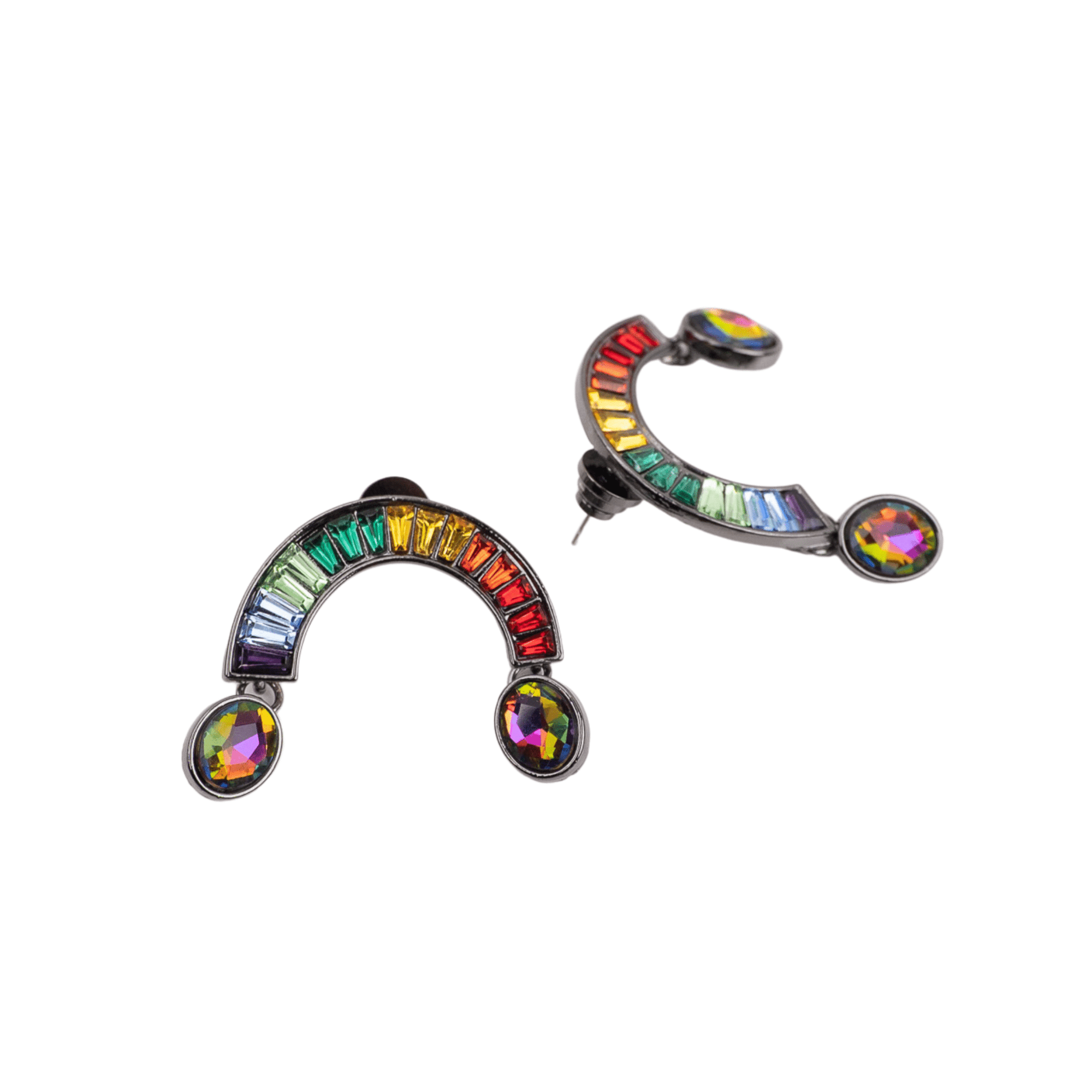 Miss Youniverse Dangles - Rainbow Rhodium,Earrings, Sassy Jones,