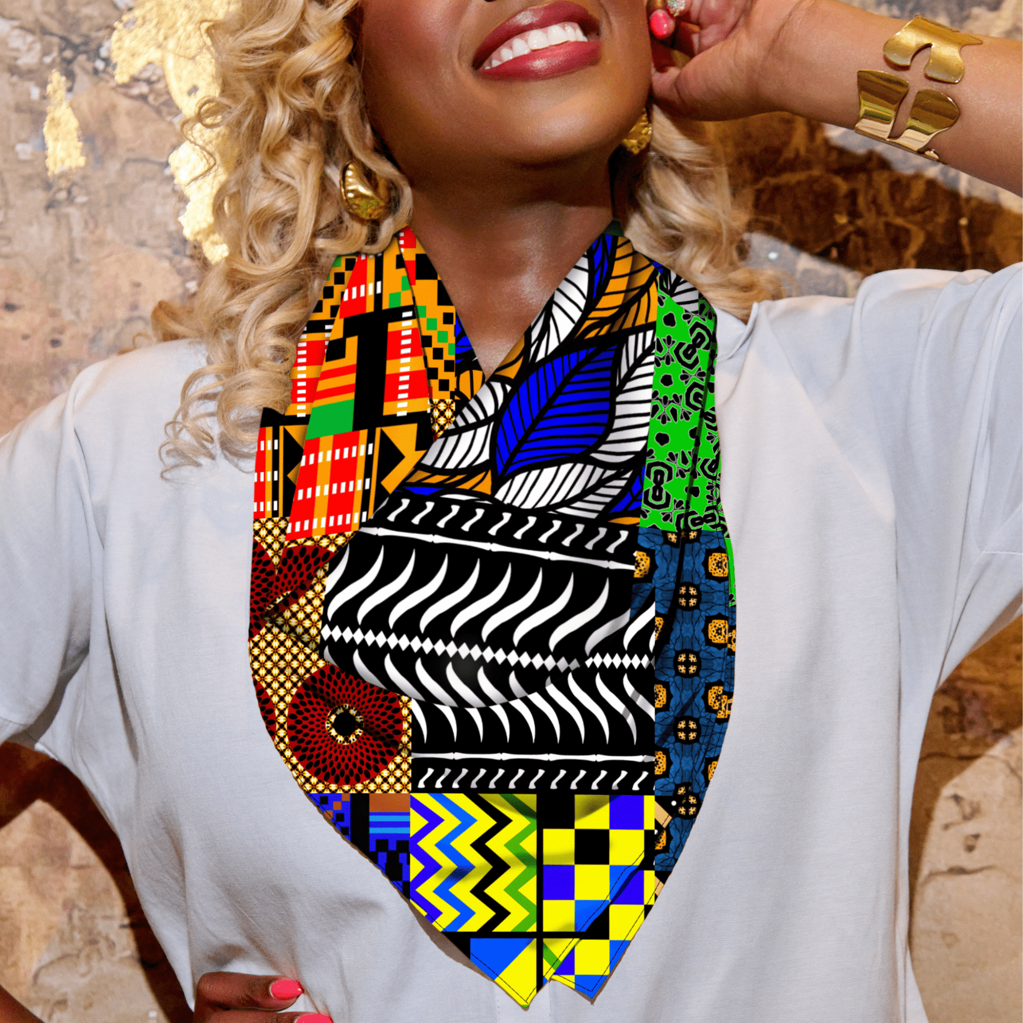 Nairobi Luxe Scarf 33" x 33",Scarves, Sassy Jones,