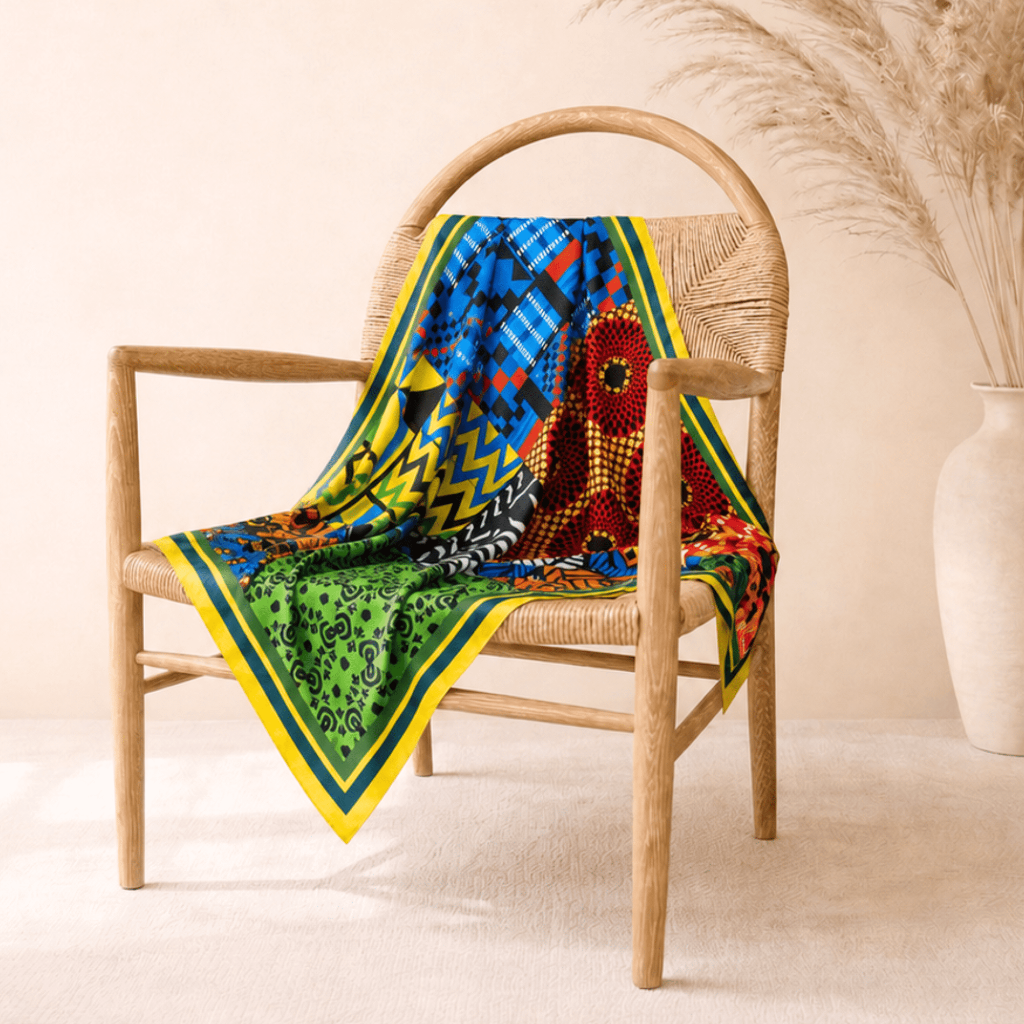 Nairobi Luxe Scarf 33" x 33",Scarves, Sassy Jones,