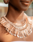 Negasi 2 - in - 1 Statement Bib - Rose Gold,Necklaces, Sassy Jones,