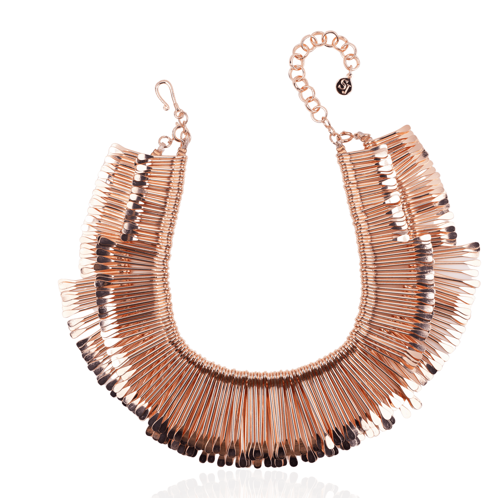 Negasi 2 - in - 1 Statement Bib - Rose Gold,Necklaces, Sassy Jones,