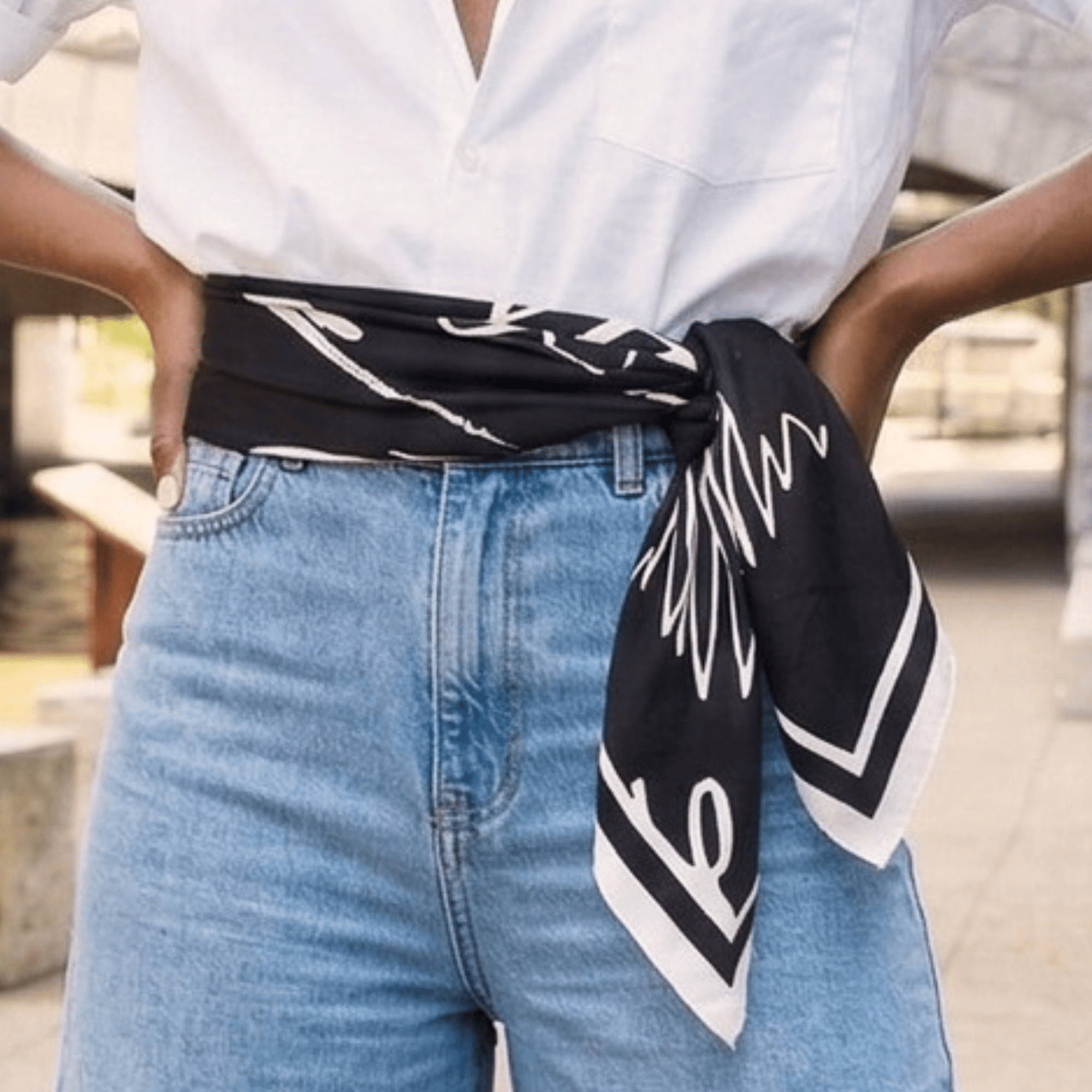 Nikola Luxe Scarf 33" x 33",Scarves, Sassy Jones,