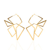 Nyah 14k 3D Hoops