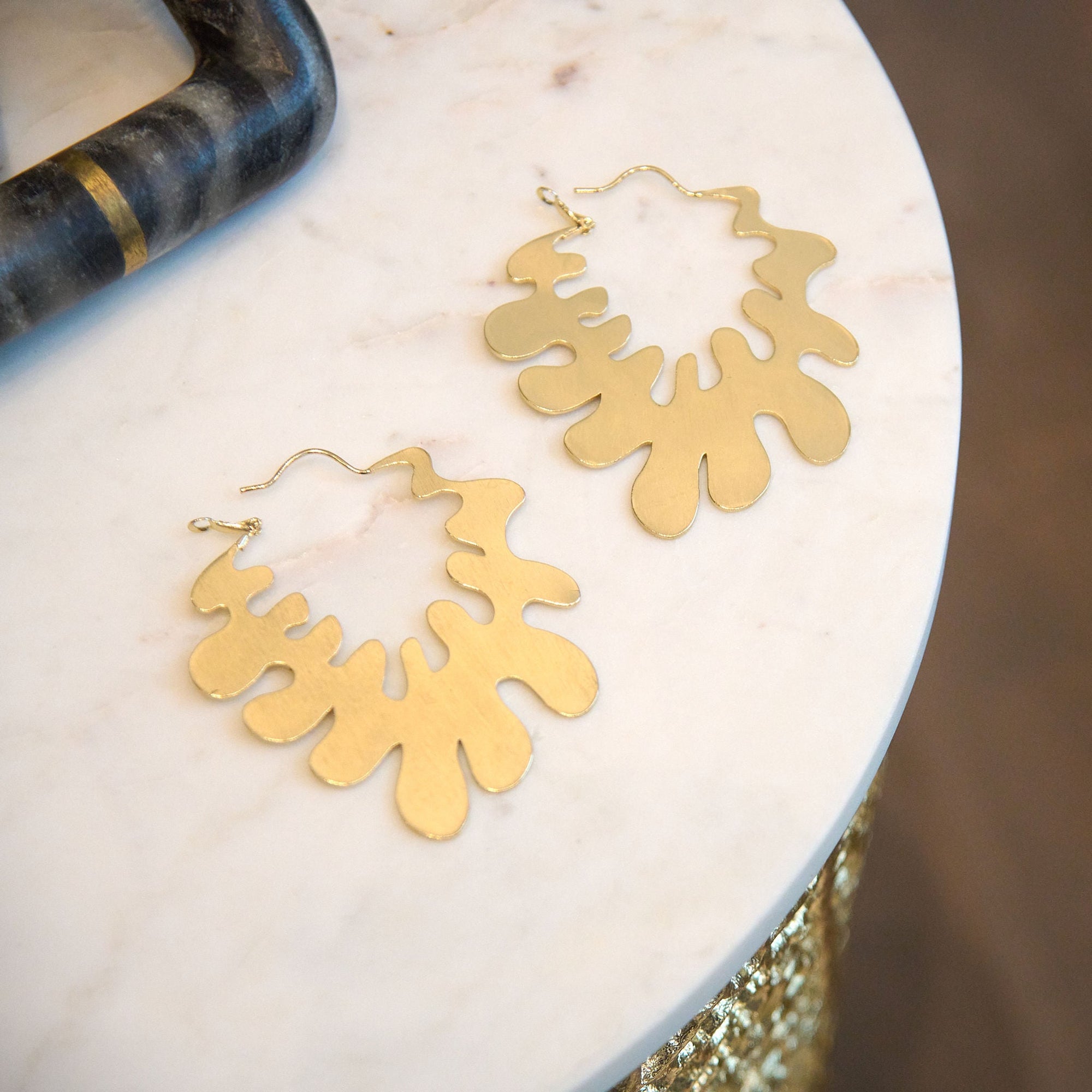 Oluchi 14k Earrings,Earrings, Sassy Jones, 14K earrings, hoops