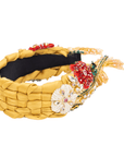 Ophelia Woven Headband - Mustard,Headbands, Sassy Jones,