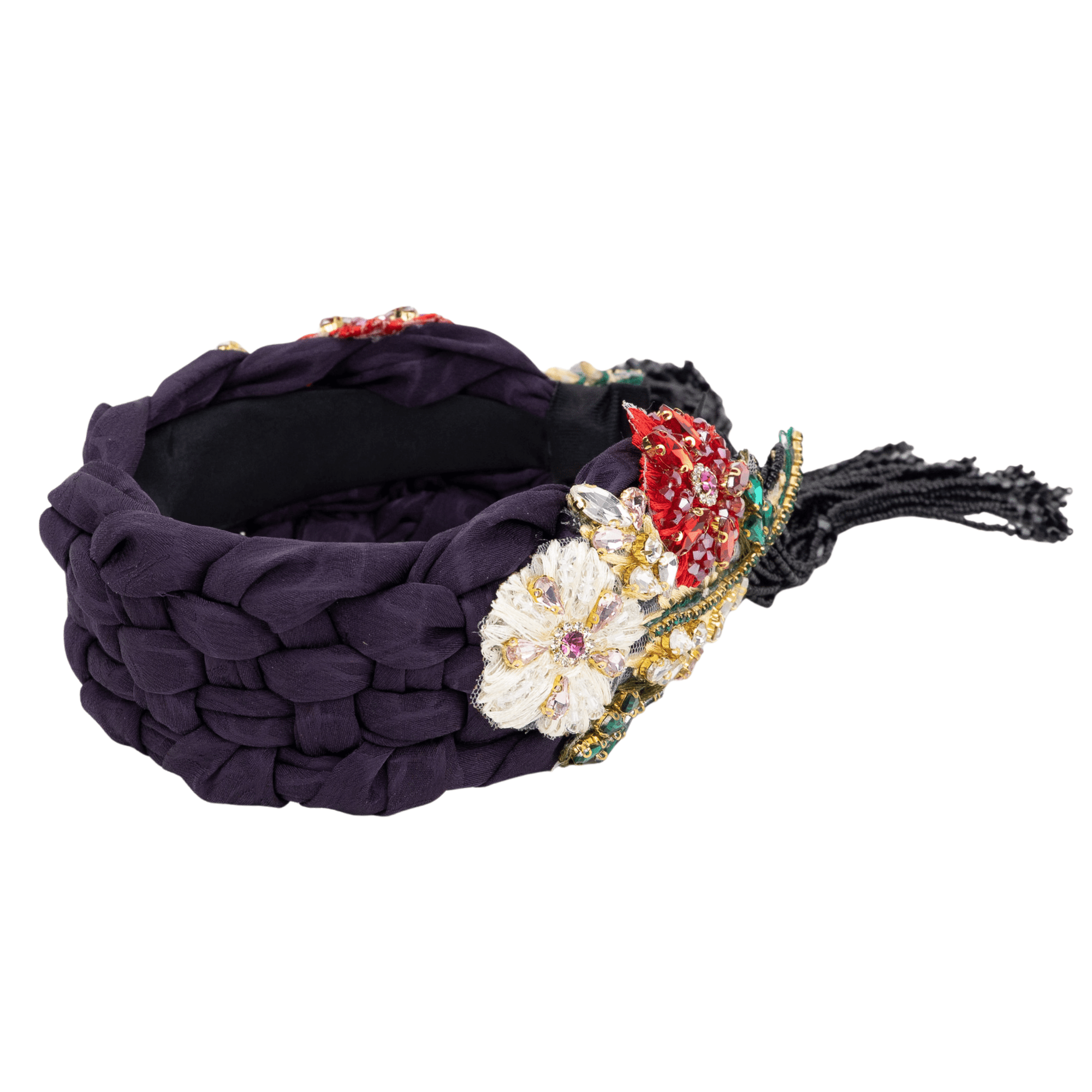 Ophelia Woven Headband - Purple,Headbands, Sassy Jones,