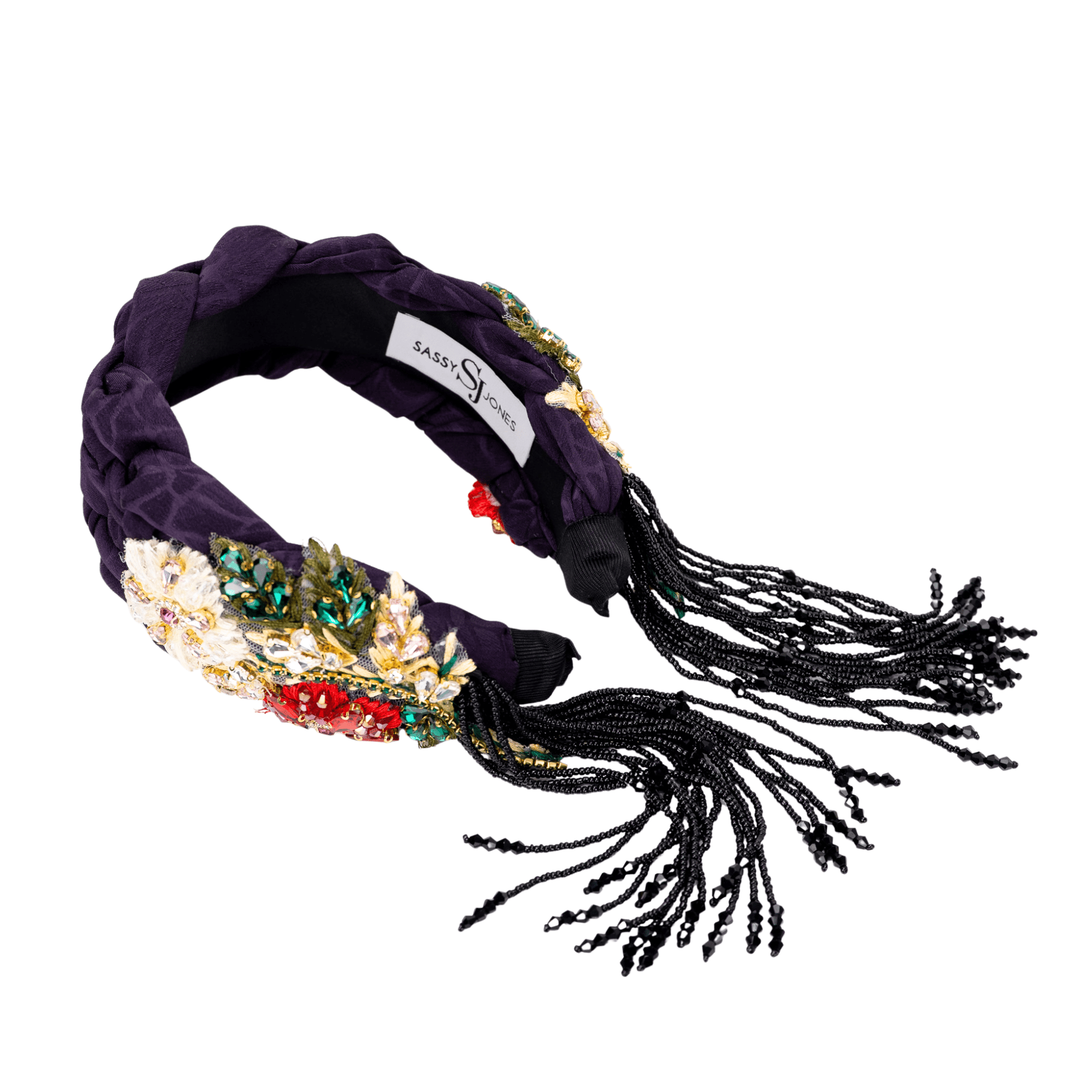 Ophelia Woven Headband - Purple,Headbands, Sassy Jones,