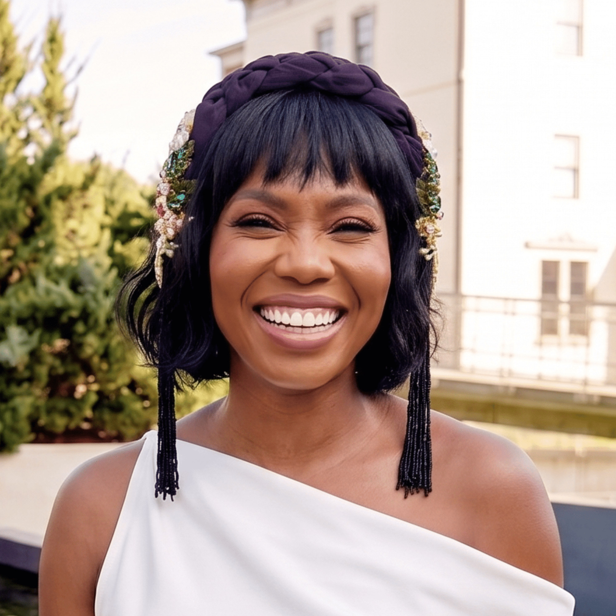 Ophelia Woven Headband - Purple,Headbands, Sassy Jones,