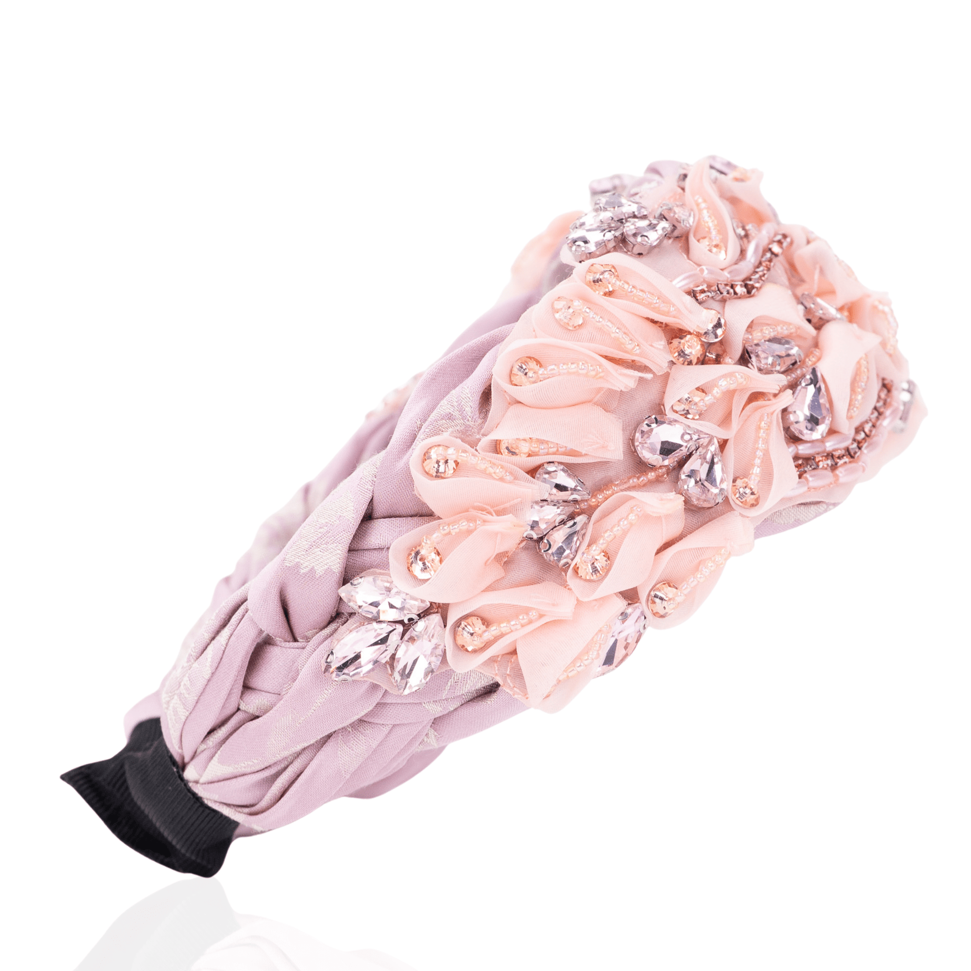 Paige Fleur Majesty Headband - Blush,Headbands, Sassy Jones,