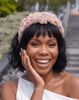 Paige Fleur Majesty Headband - Blush,Headbands, Sassy Jones,