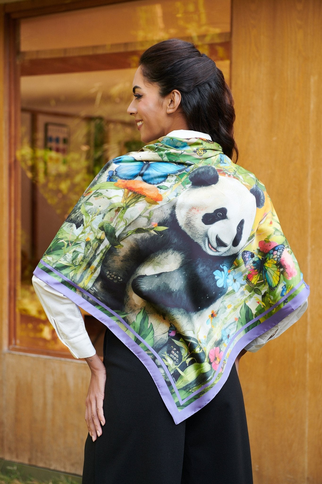 Panda Paradise Luxe Scarf,Scarves, Sassy Jones,