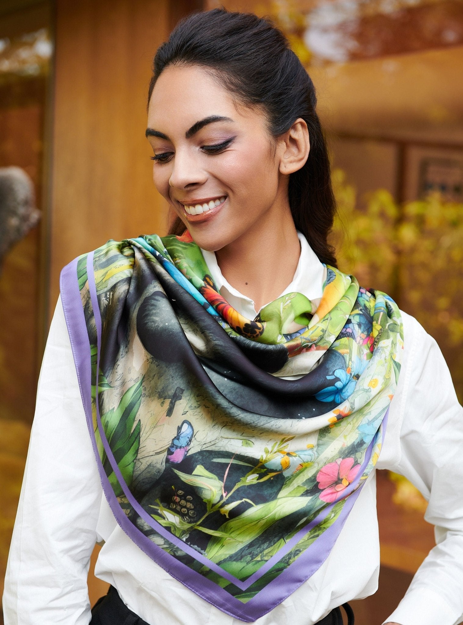 Panda Paradise Luxe Scarf,Scarves, Sassy Jones,