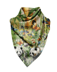 Panda Paradise Luxe Scarf,Scarves, Sassy Jones,