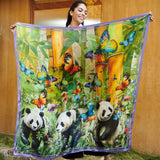 Panda Paradise Luxe Scarf,Scarves, Sassy Jones,