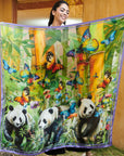 Panda Paradise Luxe Scarf,Scarves, Sassy Jones,