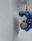Makemba Lapis Azuli Dangles - Indigo Reign,Earrings, Sassy Jones,