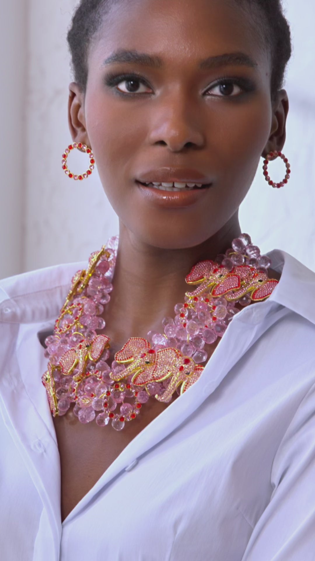 statement necklace, bib necklace, elephant necklace, crystal statement necklace, luxury statement jewelry, gold statement necklace, fashion bib necklace, rhinestone necklace, designer statement necklace, bold statement jewelry