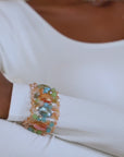 Malia Glass Bracelet - Sienna Sage