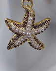Harbor Grace 18k Anchor Earrings - Coastal Pearl,Earrings, Sassy Jones,
