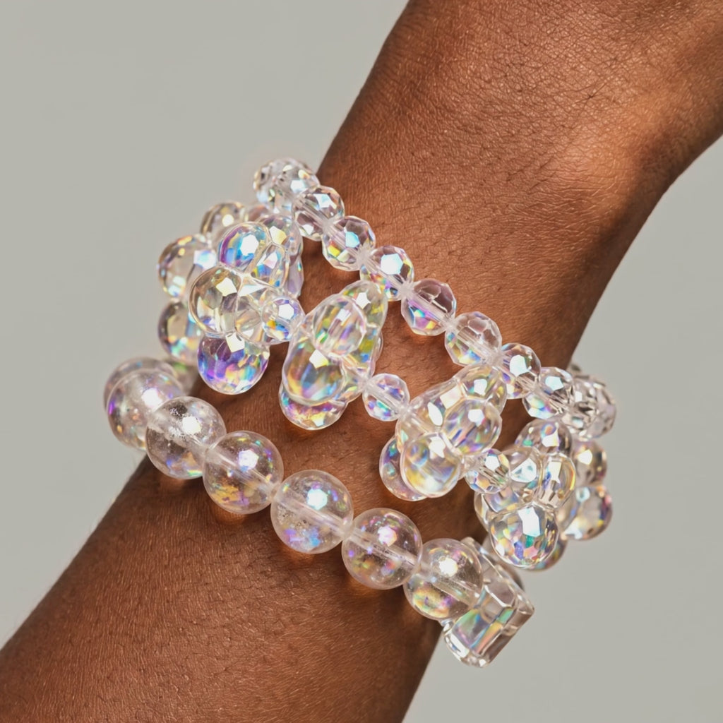 Alana Cloud Bubble Bracelet Stack,Bracelets, Sassy Jones,