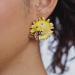 Lola Sunflower Studs Sunflower Stud Earrings Flower Stud Earrings Sunflower Jewelry Trendy Stud Earrings Floral Earrings Cute Sunflower Earrings Lola Earrings Collection Handmade Sunflower Studs Unique Flower Jewelry Sunflower Fashion Accessories Elegant Stud Earrings Sunflower Jewelry for Women Delicate Flower Earrings Stylish Sunflower Studs