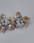 Wisteria Semi Precious Earrings - Mother of Pearl