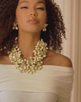 Mischa Honey Sparkle Brooch Bib