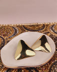 Jazzy Triangle Earrings - Gold