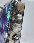 Wisteria Square Clutch - Abalone