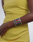 Maasai Leather Cuff Sherrie Leather Bracelet African Leather Jewelry Handcrafted Leather Cuff Ethnic Leather Bracelet Maasai-Inspired Accessories Unique Leather Cuff Tribal Leather Jewelry Fashion Leather Cuff Bracelet Maasai Beaded Leather Cuff Ethnic Jewelry Design Bold Leather Accessories Statement Leather Cuff Handmade Maasai Cuff Fashionable Ethnic Bracelet