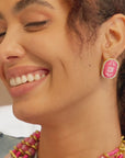 Caliope Sparkling Studs - Pink