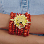 Lola Sunflower Bracelet Sunflower Jewelry Floral Bracelet Nature-Inspired Bracelet Sunflower Charm Bracelet Lola Jewelry Collection Handmade Sunflower Bracelet Unique Floral Jewelry Sunflower Bracelet Gift Summer Bracelet Trendy Flower Bracelet Boho Sunflower Jewelry Sunflower-Themed Accessories Elegant Floral Bracelet Fashionable Sunflower Bracelet