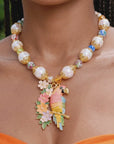Kalani Tropical Pearl Statement Necklace