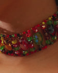 Malia Glass Choker - Rasta