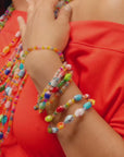 Caliope Stretch Bracelet Stack - Glass Boho