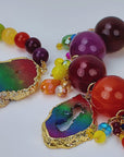 Chrysallis Joyride Rainbow Agate 2 Piece Stretch Bracelet Stack