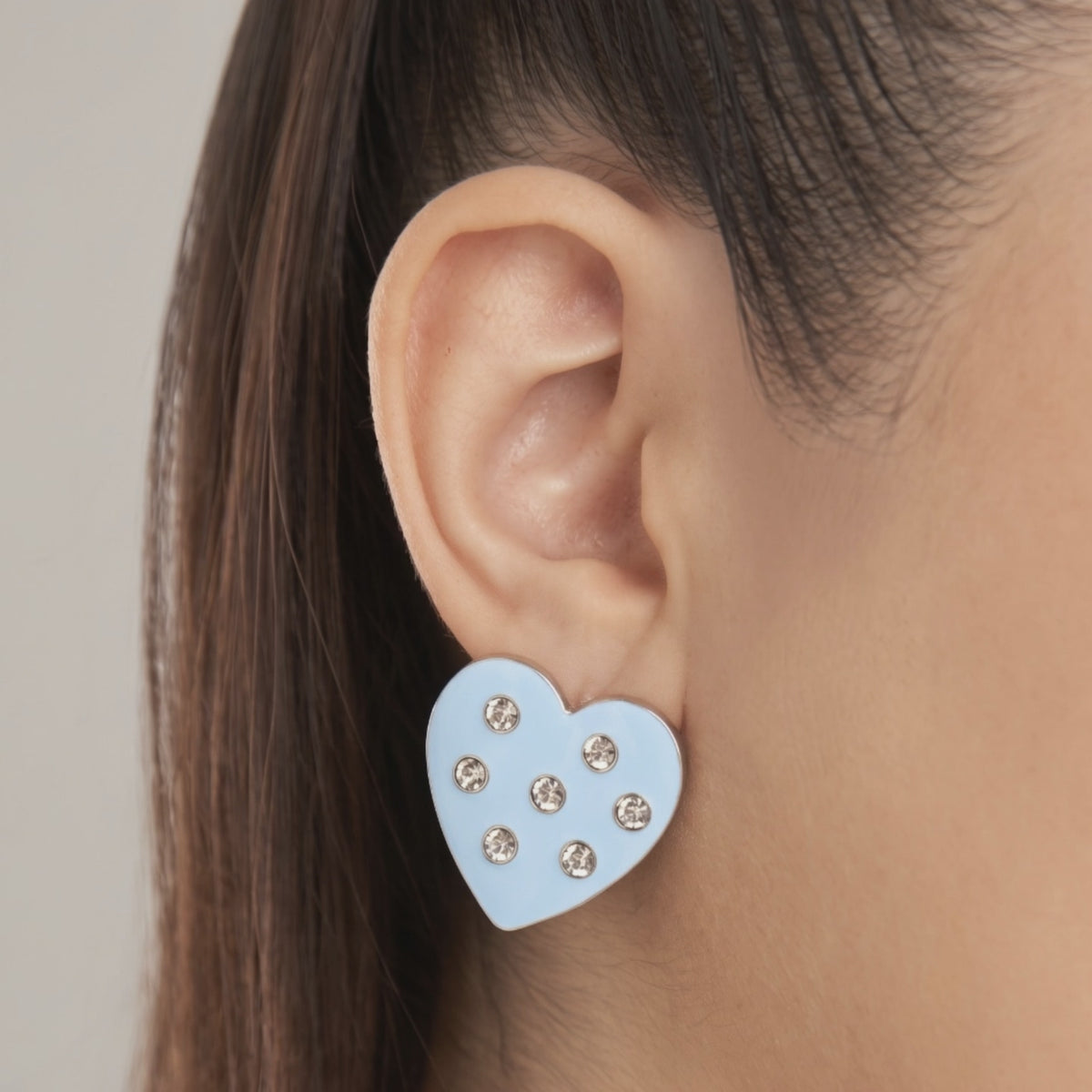 Accessories Artistic Statement Jewelry Beaded Lovebug Jewelry Elegant Grey Fashion Jewelry High Fashion Beaded Studs