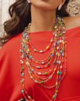 Caliope Cascading Chain - Glass Boho