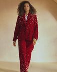 The Fiorella Pant - Red Velvet Pearl