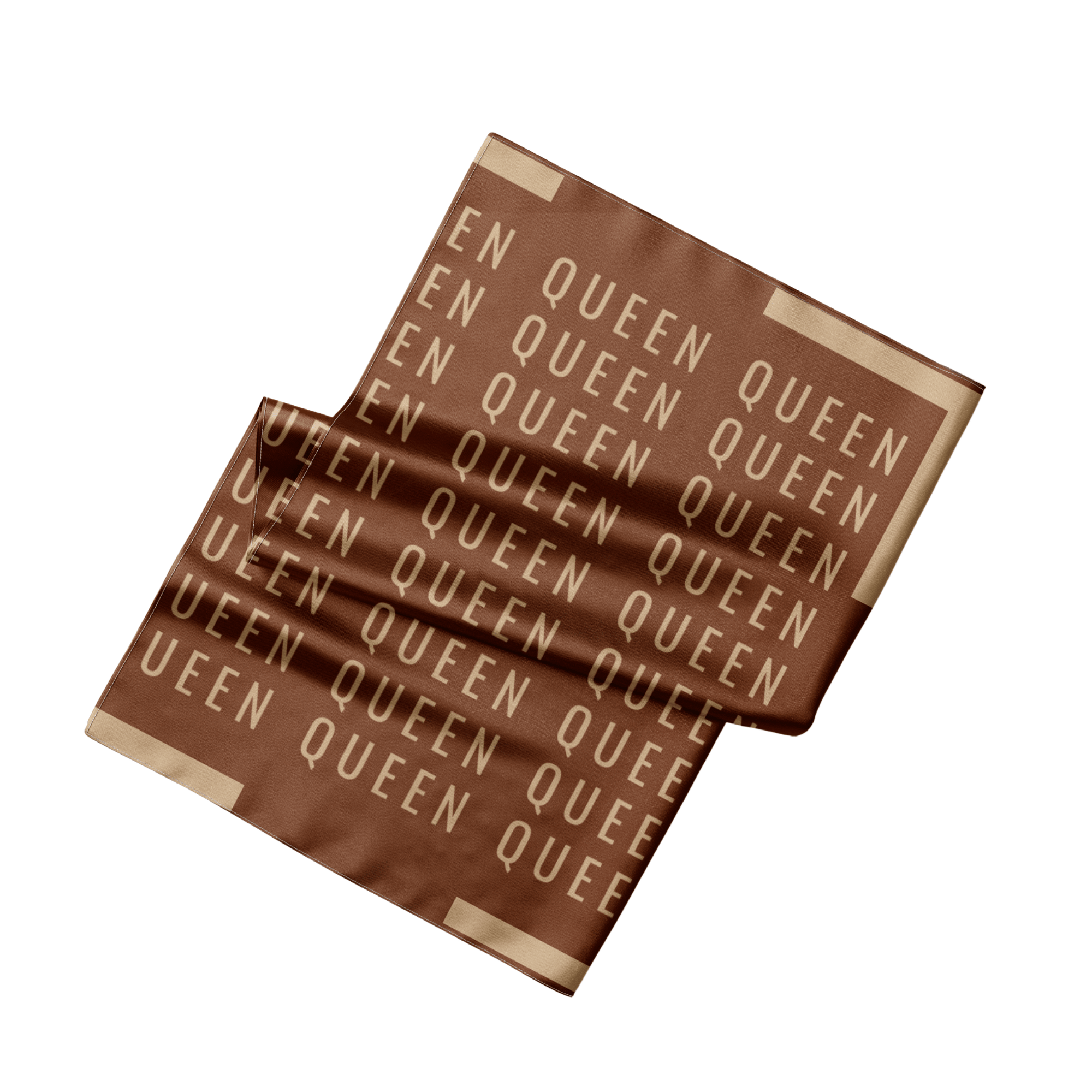 Queen Luxe Scarf 33" x 33" - Chocolate,Scarves, Sassy Jones,
