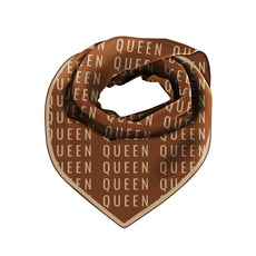 Queen Luxe Scarf 33" x 33" - Chocolate,Scarves, Sassy Jones,